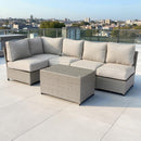 Comfortable Modern Patio Rattan Sectional Set With Cushions by Unique Piece Furniture