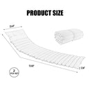 2PCS Set Outdoor Lounge Chair Cushion Replacement Patio Funiture Seat Cushion Chaise Lounge Cushion-SKY BLUE