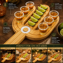 Cactus Tequila Tray & Shot Glasses Set - Tequila Gifts & Mexican Gifts