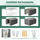 Lockable Secure Metal Shed 8x12 FT by HouseOfZazla