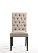 Morland - Vintage Side Chair (Set of 2) - Black / Tan by HouseOfZazla