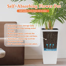 Pack of 2 Square Planters with Automatic Watering System