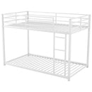 Metal Bunk Bed, Low Bunk Bed With Ladder by Unique Piece Furniture