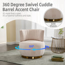 360 Degree Swivel Cuddle Barrel Accent Sofa Chair by Unique Piece Furniture