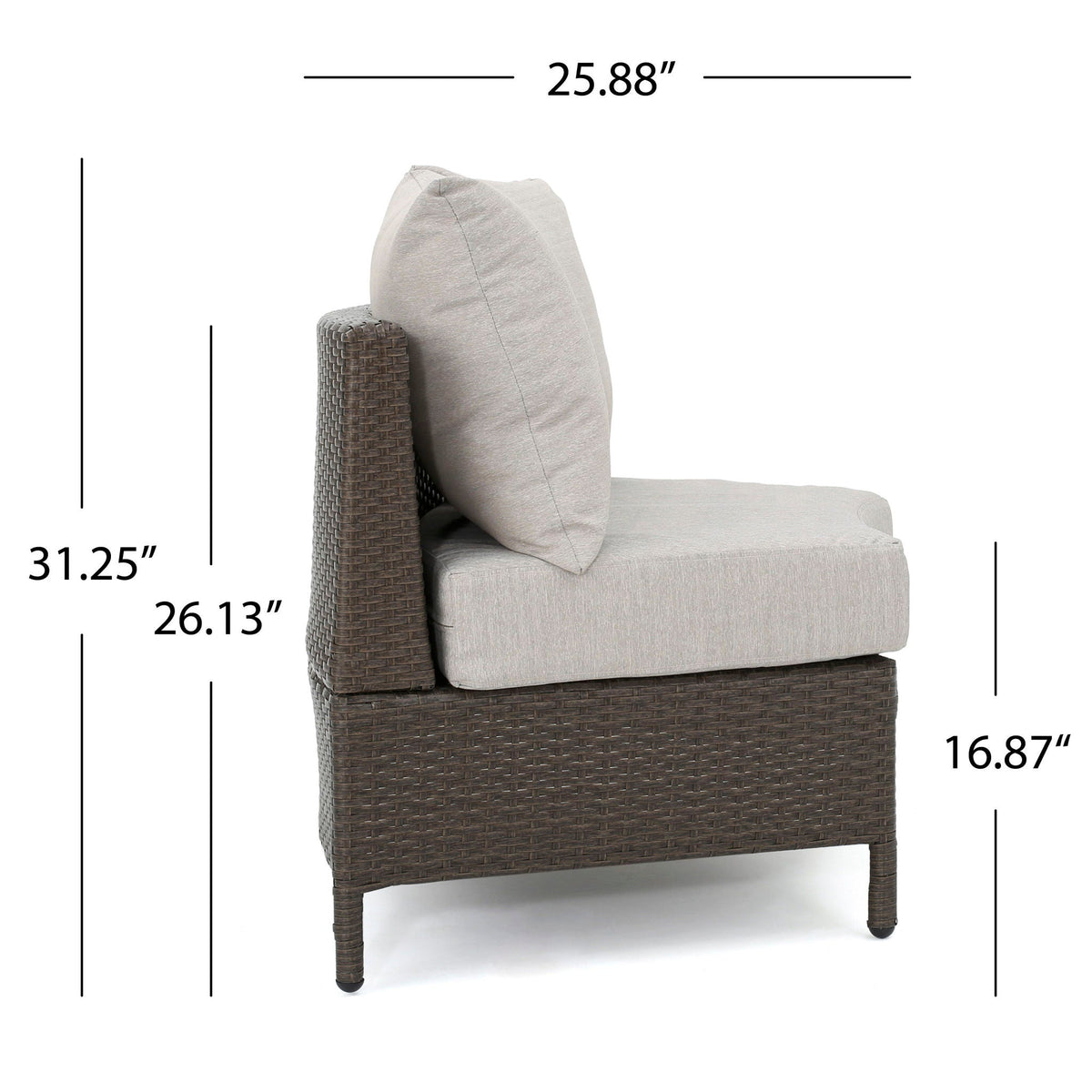 Pt Limon Modern Outdoor Single Sofa, photo 8 of 27