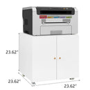 Office Furniture Copier Cabinet 2 Door Steel Copier Stand Mobile Pedestal File Printer Stand by Unique Piece Furniture