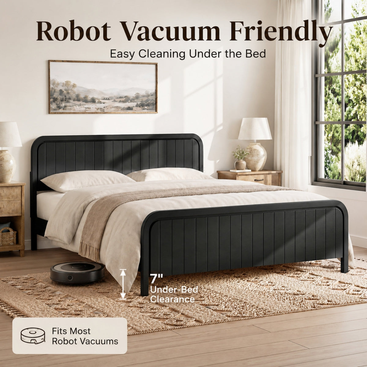 King Bed Frame with Headboard, photo 4 of 10