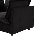 Modern Cozy Upholstered Armchair Sofa With Movable Ottoman by HouseOfZazla
