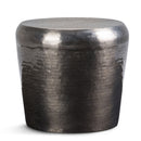 Troy - Metal Accent Table - Antique Silver