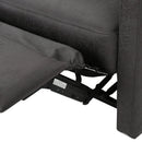 Alma - Contemporary Upholstered Loveseat Recliner - Slate by HouseOfZazla