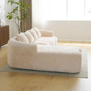 Modular L-Shape Sectional Sofa With Curved Chaise by HouseOfZazla