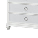 Abigale - 5 Drawer Chest With LED Lighting - White by HouseOfZazla