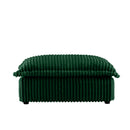Luxurious Chenille Ottoman