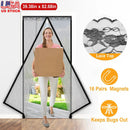 Magnetic Mesh Curtain for Door with Seamless Magnets by LJGDeals