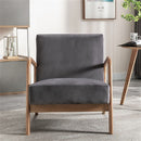 Classic Mid-Century Modern Accent Chairs, Open Framed Armchair With Cushioning by Unique Piece Furniture