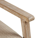 Chair With Cane Inset Back And Upholstered Seat - Light Brown by Unique Piece Furniture