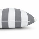 6 Pack Outdoor Pillow Covers - Gray/White Striped
