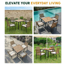 All Weather 5-Piece Patio Dining Table Set