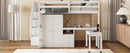 Loft Bed With Stairs, Bookshelf, Drawers, Desk & Wardrobe, Space Saving Multifunctional Furniture by HouseOfZazla