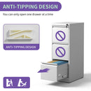 Steel Drawer Vertical File Cabinet With Lock For A4 Legal / Letter Size