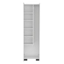 Attica Broom Cabinet Double-Door Design with Inner Shelves and Side Hangers by HouseOfZazla