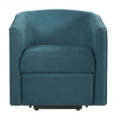 Power Lift Recliner Barrel Shape Reclining Chair With Footrest And Side Pocket