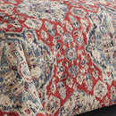 Sadler 9-Pc Burgundy & Blue Medallion Comforter Ensemble