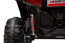 12V7A*1 30W*4 Four-Wheel Drive Seat One Button Start, Forward And Backward, High And Low Speed, Music, Front Light, Power Display, Two Doors Can Open, 2.4G R / C, Seat Belt Four Wheel Absorber by HouseOfZazla