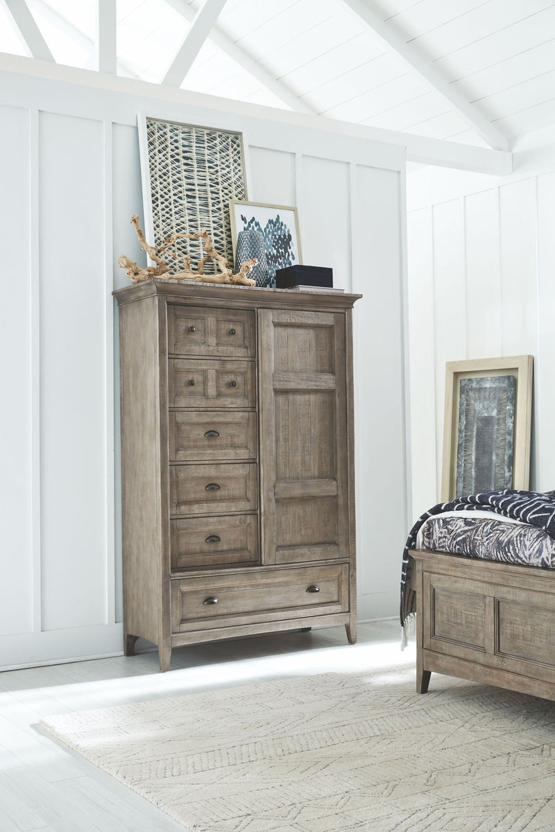 Paxton Place - Wood Door Chest - Dove Tail Gray, photo 2 of 7
