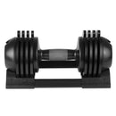 22Lbs Adjustable Dumbbell Steel And Plastic - Black by HouseOfZazla