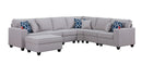 Cooper - Comfort Sectional Sofa With Ottomans And Cupholder by Unique Piece Furniture
