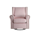 Tamaki Glider Chair With Swivel - Pink