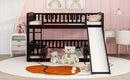 Low Bunk Bed With Slide, Fence And Ladder by Unique Piece Furniture