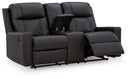 Mackmenville - Double Reclining Loveseat With Console by Unique Piece Furniture