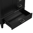 Bathroom Vanity, Modern Bathroom Cabinet With Sink Combo Set, Bathroom Storage Cabinet With A Soft Closing Door And 3 Drawers, Solid Wood Frame by HouseOfZazla