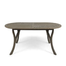 Outdoor Table With Smooth Lines, Slat Top by HouseOfZazla