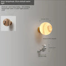 GobekUsa Astronaut Moon Wall Lamp: Creative 3D Printing Light for Kids' Bedroom.