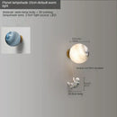 GobekUsa Astronaut Moon Wall Lamp: Creative 3D Printing Light for Kids' Bedroom.