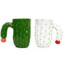 GobekUsa 3D Cactus Style Ceramic Mug with Special Handle - Tea, Coffee, Milk Cup
