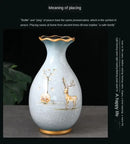 GobekUsa 3D Ceramic Vase for Dried Flowers Display