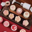 3d cherry blossom mooncake mold for kitchen baking by Decorbites