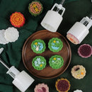3d cherry blossom mooncake mold for kitchen baking by Decorbites