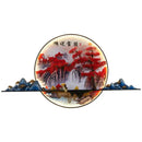 GobekUsa 3D Chinese Pine Landscape Picture Wall Lamp for Home Living Room