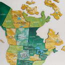 3D Wooden World Map Surface by Enjoy The Wood