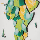 3D Wooden World Map Surface by Enjoy The Wood