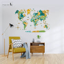 3D Wooden World Map Surface by Enjoy The Wood