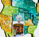 3D Wooden World Map Surface by Enjoy The Wood