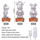 3d firework bear night light – bedroom color changing led lamp by Decorbites