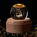 GobekUsa Crystal Ball Night Light USB Music Box Universe Globe 3D Lamp