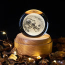 GobekUsa Crystal Ball Night Light USB Music Box Universe Globe 3D Lamp